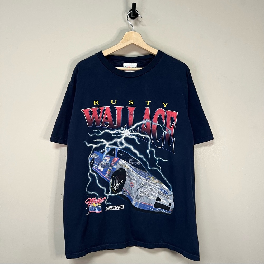 Vintage 90s Rusty Wallace Nascar Shirt - Picture 1 of 5